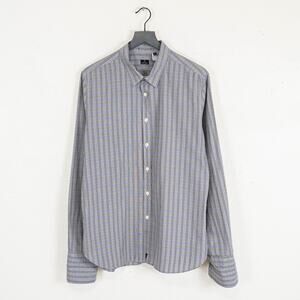 Paul Smith Men's French Cuff Dress Shirt Glen plaid cotton XL
